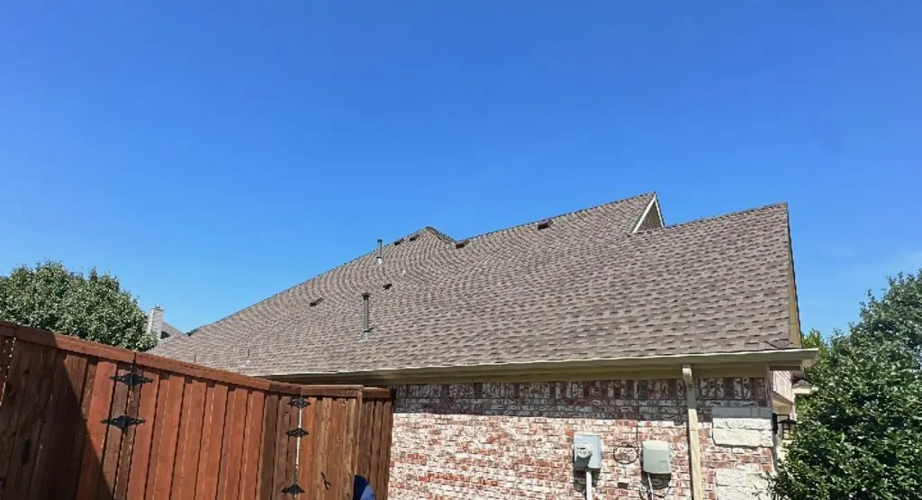 Completed roof replacement project in Abilene